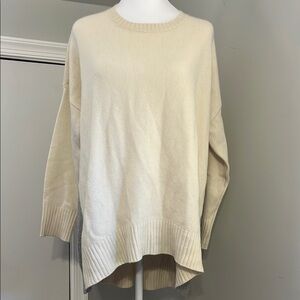 Eileen Fisher Cream Cashmere‎ Sweater S/M P/M